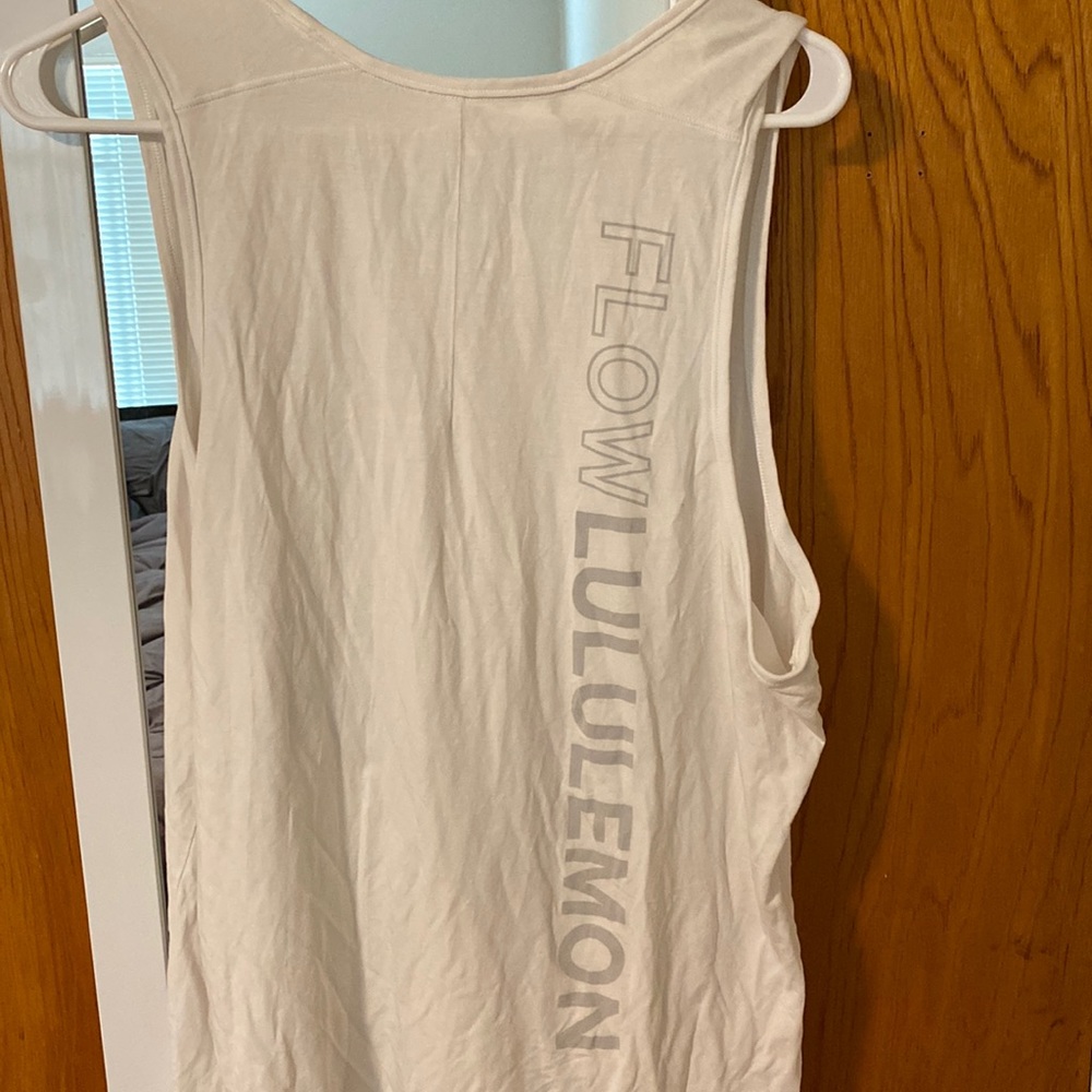Lululemon flow mens white tank